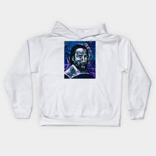 Nicolas Claude Fabri de Peiresc Dark night Portrait | Nicolas Claude Fabri de Peiresc Artwork 5 Kids Hoodie